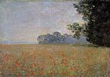 Oat and Poppy Field 2 by Claude Monet
